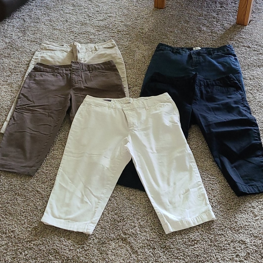 Capris 5 pair various colors